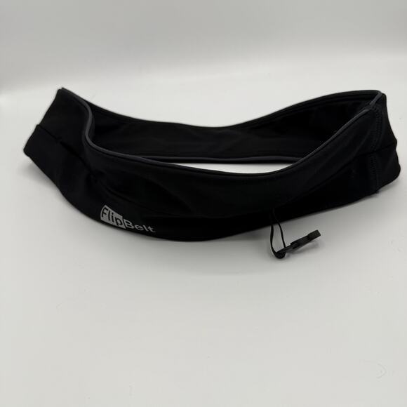 Flip Belt Classic Running Belt Unisex Large Black Exercise Waist Pouch No Bounce - Picture 2 of 6